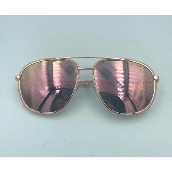 Polaroid Rose Gold Metal Sunglasses